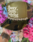 Busy Dilly Dallying Trucker Hat - Halemi & Co.