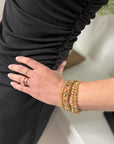 Desert Gold Beaded Bracelet Stack - Halemi & Co.