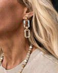 Double Link Drop Earrings - Halemi & Co.