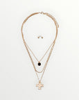 Faith & Grace Triple Layer Cross Necklace Set - Halemi & Co.
