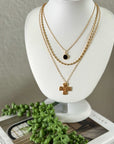 Faith & Grace Triple Layer Cross Necklace Set - Halemi & Co.