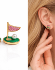 Golf Stud Earrings - Halemi & Co.
