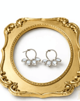 Mini Pearl Hoop Earrings - Halemi & Co.