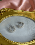 Pearl Cluster Hoop Earrings - Halemi & Co.