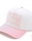 Pickle Baller Hat in pink and white - Halemi & Co.