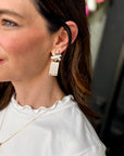 Pop the Bubbly Rhinestone Dangle Earrings - Halemi & Co.