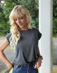Relaxed Cap Sleeve Top - Halemi & Co.