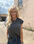 Relaxed Cap Sleeve Top - Halemi & Co.