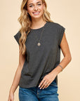 Relaxed Cap Sleeve Top - Halemi & Co.