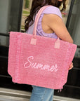 The Woven Summer Tote - Halemi & Co.