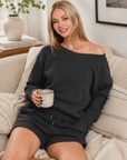 Black Lounge Short Set - Halemi & Co.