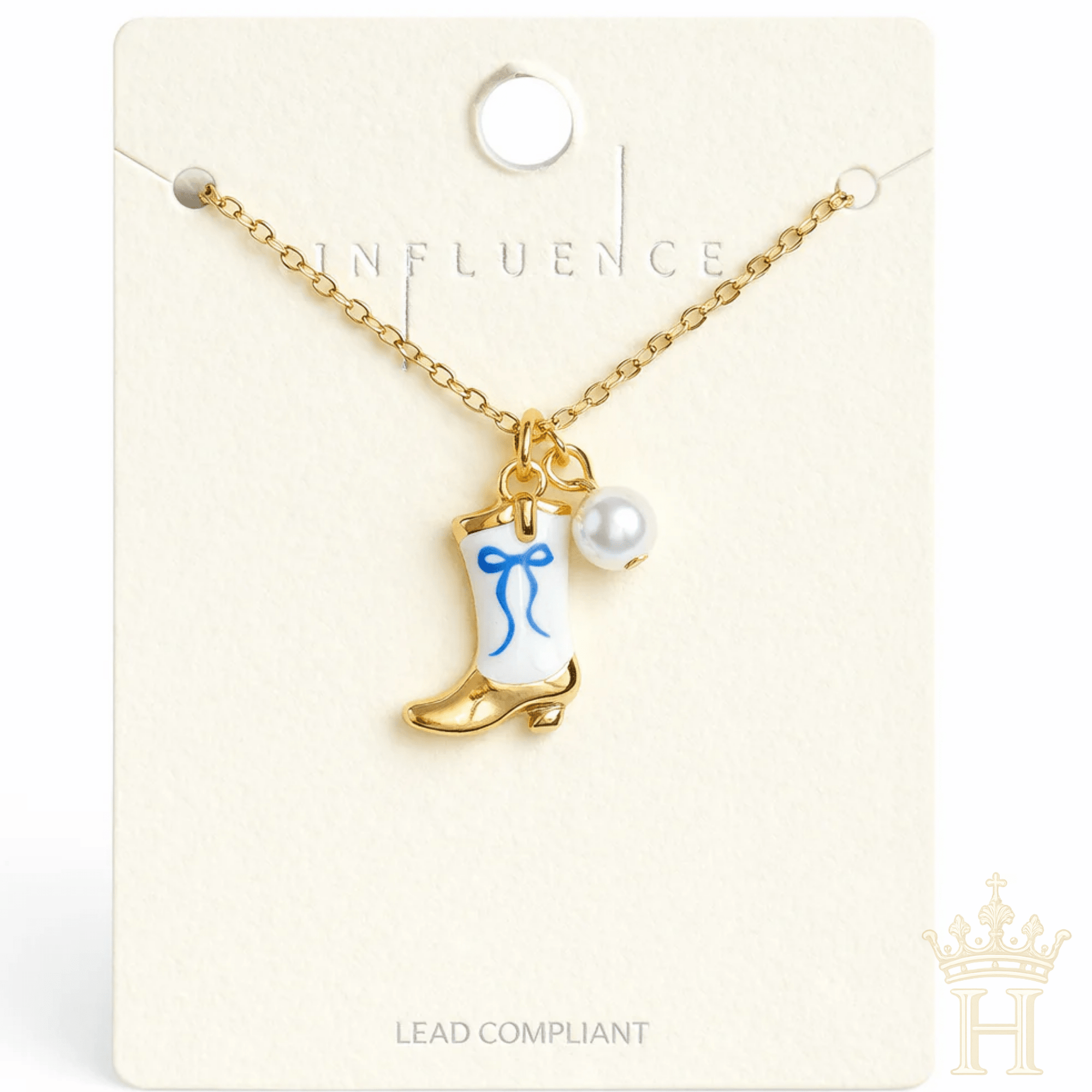 Boot Charm Pendant Necklace - Halemi & Co.