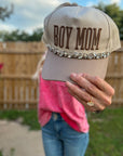 Boy Mom Rhinestone Trucker Hat - Halemi & Co.