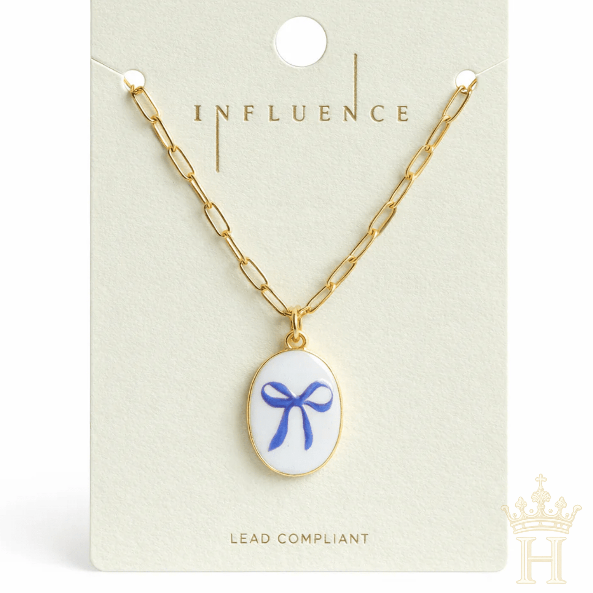 Coastal Bow Pendant Necklace - Halemi & Co.