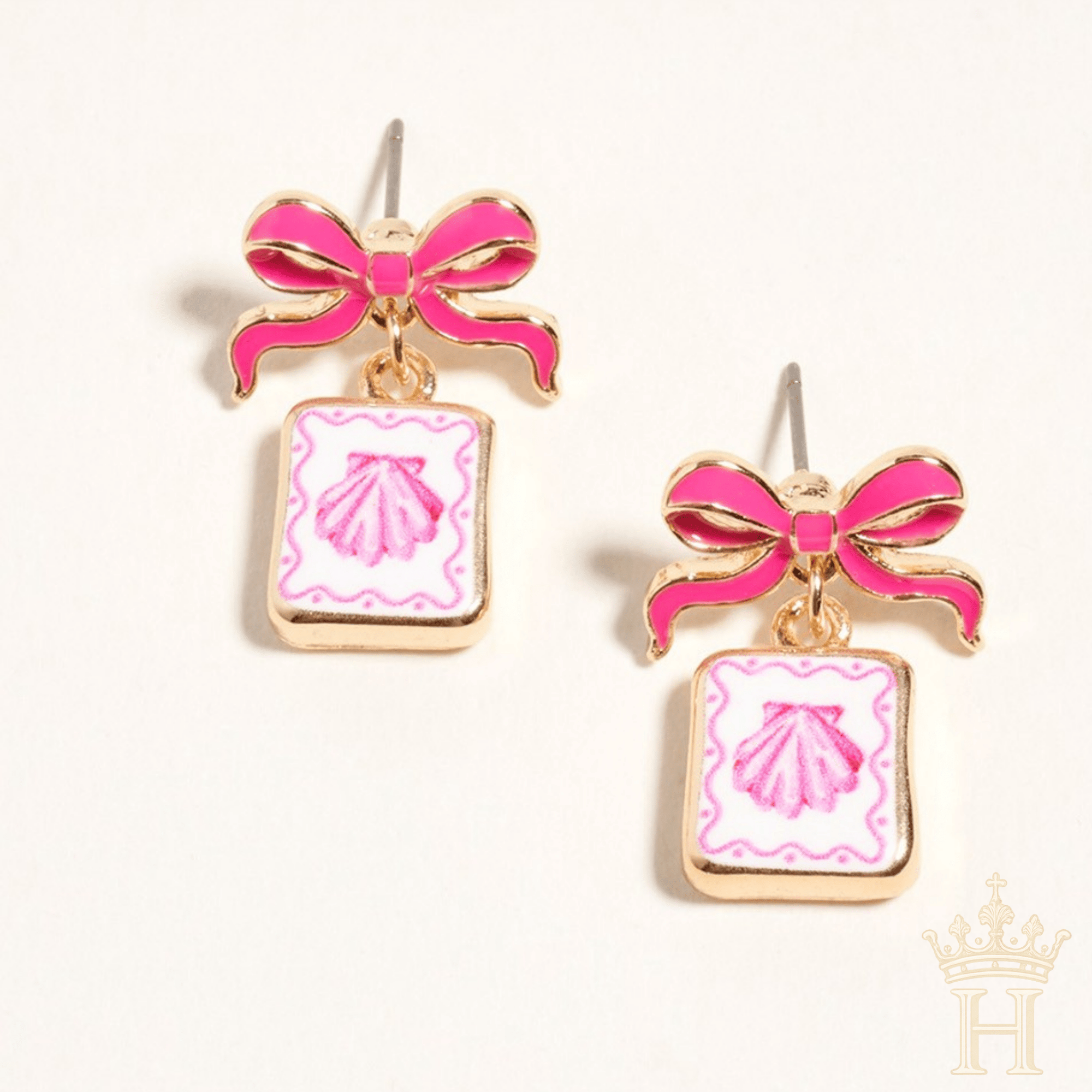 Coastal Tile Drop Earrings - Halemi &amp; Co.