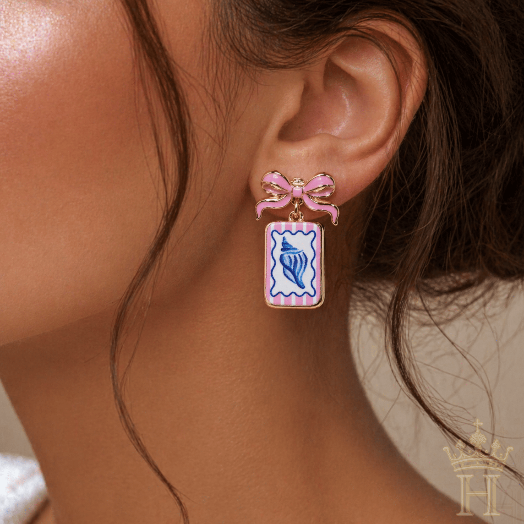 Coastal Tile Drop Earrings - Halemi & Co.