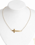Cross Necklace & Stud Necklace Set - Halemi & Co.