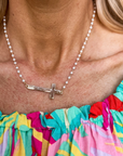 Cross Necklace & Stud Necklace Set - Halemi & Co.