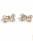 Crystal Bow Stud Earrings - Halemi & Co.
