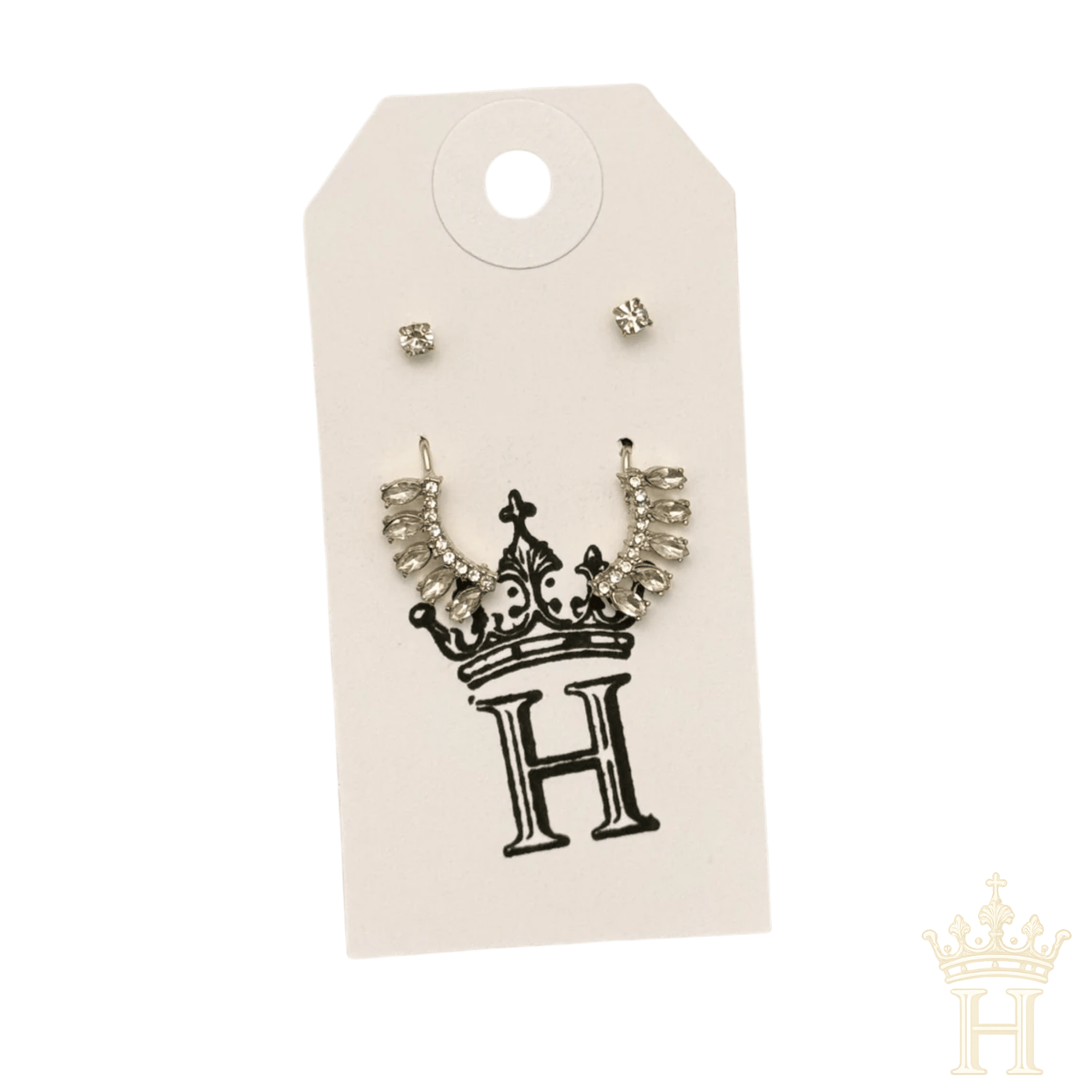 Crystal Earring Cuff Set - Halemi & Co.