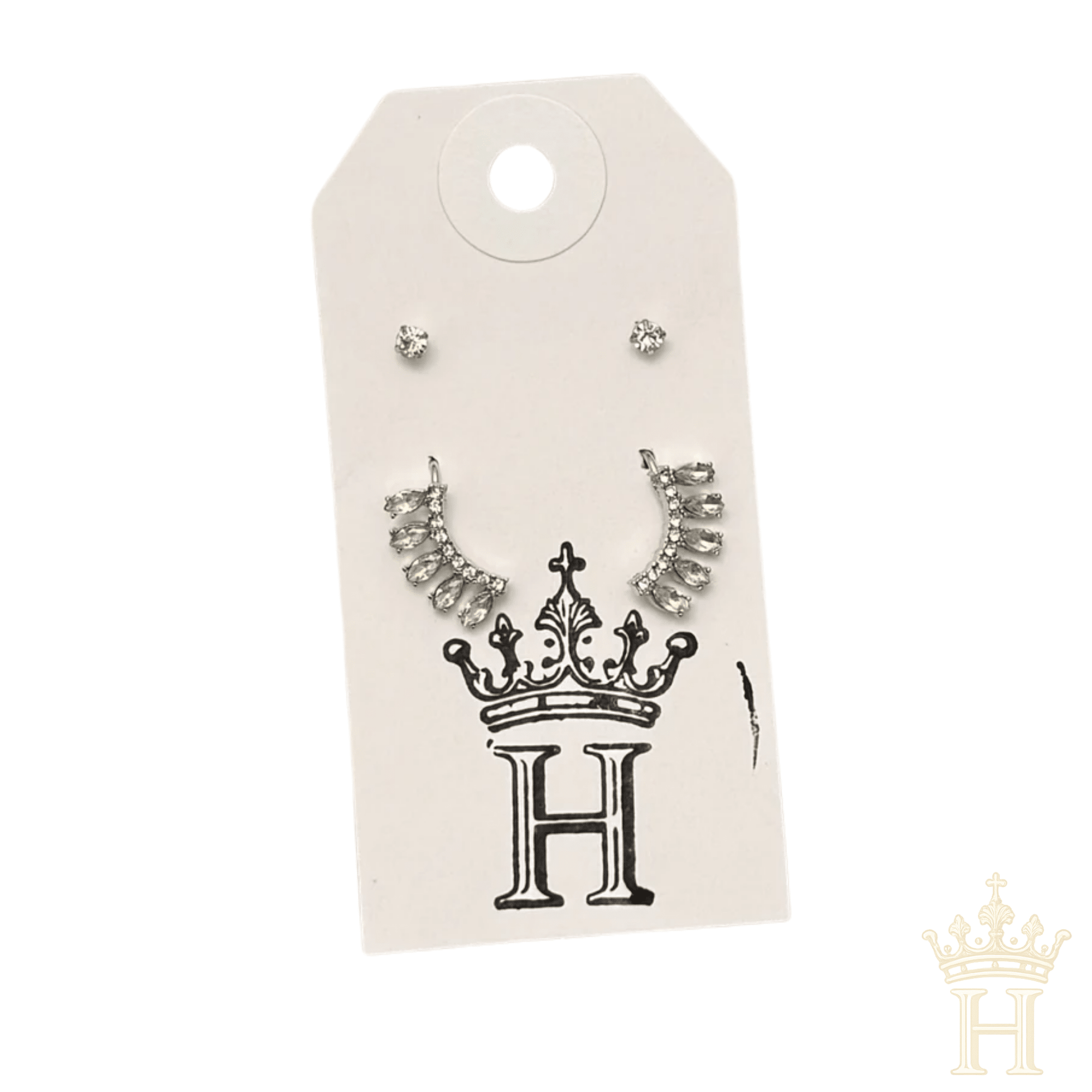 Crystal Earring Cuff Set - Halemi & Co.