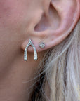 Crystal Wishbone Earrings - Halemi & Co.