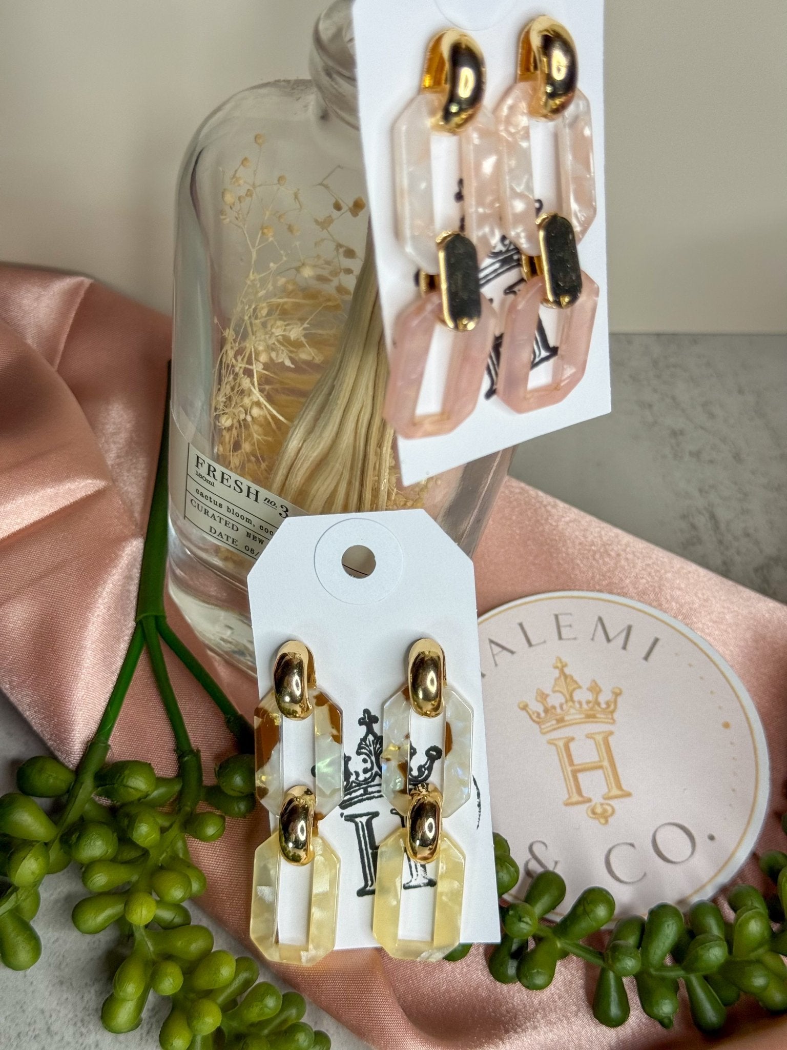 Double Link Drop Earrings - Halemi &amp; Co.
