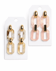Double Link Drop Earrings - Halemi & Co.