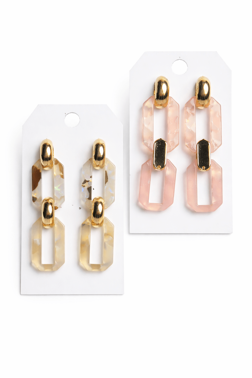Double Link Drop Earrings - Halemi & Co.