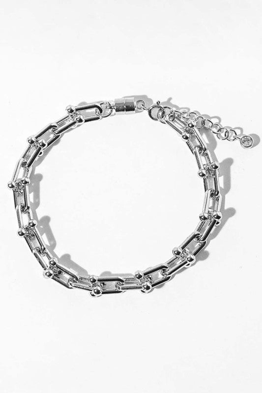 Geometric Link Beaded Bracelet - Halemi & Co.