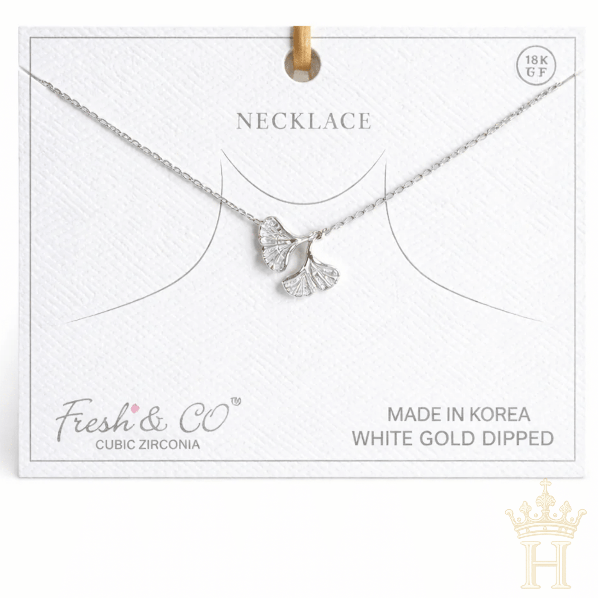 Ginkgo Leaf Necklace - Halemi & Co.