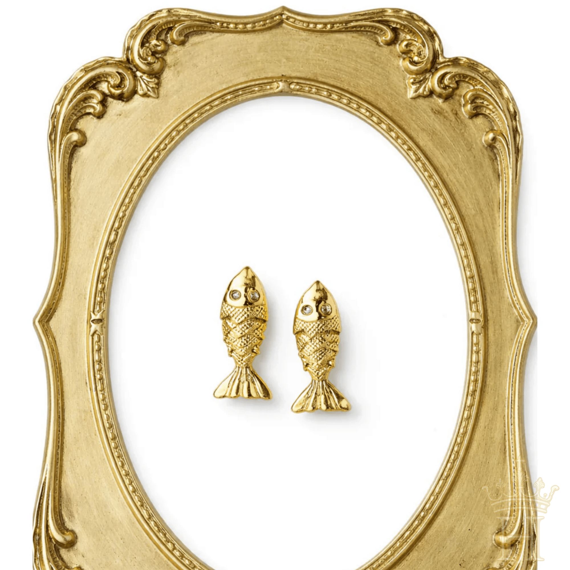 Golden Coastal Fish Drop Earrings - Halemi & Co.