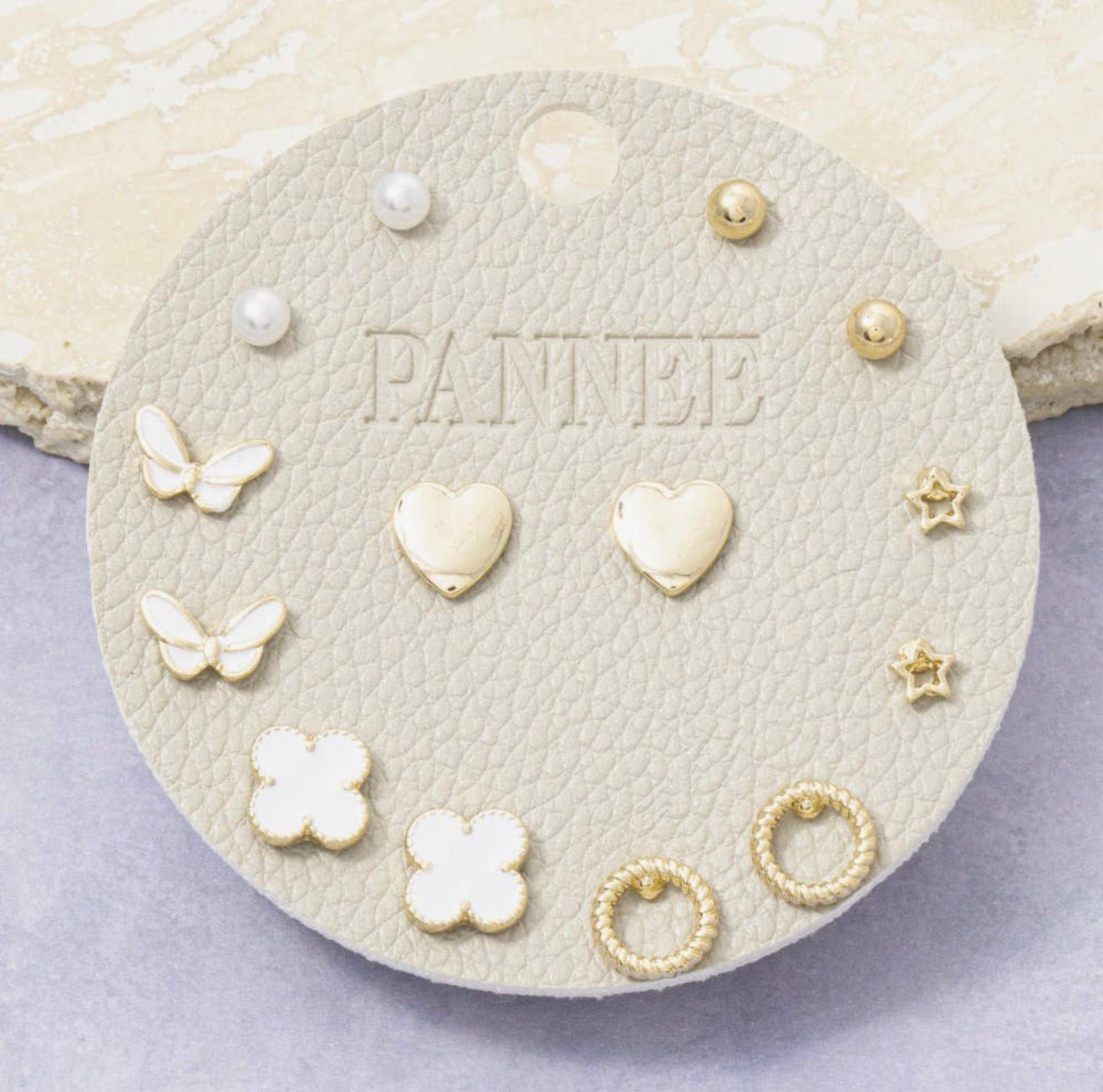 Golden Garden Stud Earring Set - Halemi & Co.