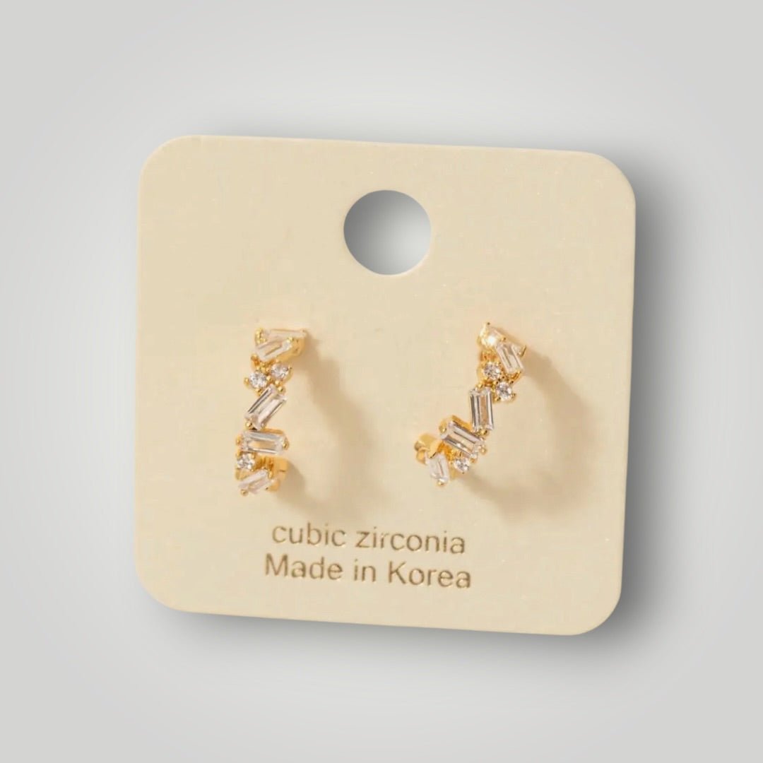 Golden Spark Mini Hoop Earrings - Halemi & Co.