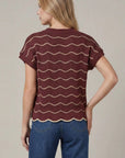 Harvest Waves Scalloped Knit Sweater Top - Halemi & Co.