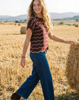 Harvest Waves Scalloped Knit Sweater Top - Halemi & Co.