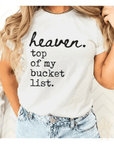 Heaven Bucket List Graphic Tee - Halemi & Co.