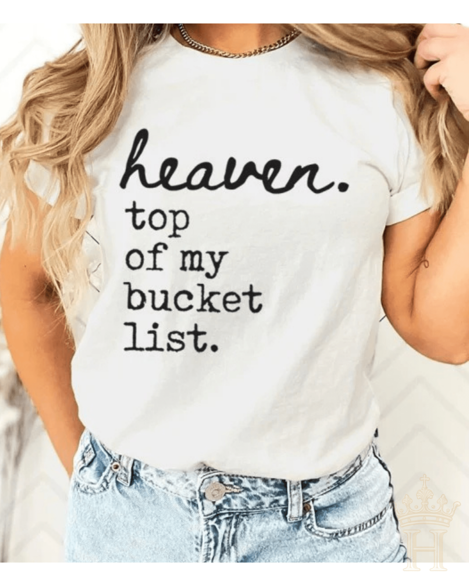 Heaven Bucket List Graphic Tee - Halemi & Co.