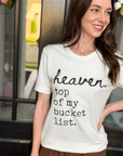 Heaven Bucket List Graphic Tee - Halemi & Co.