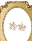 Ivory Flower Studs - Halemi & Co.