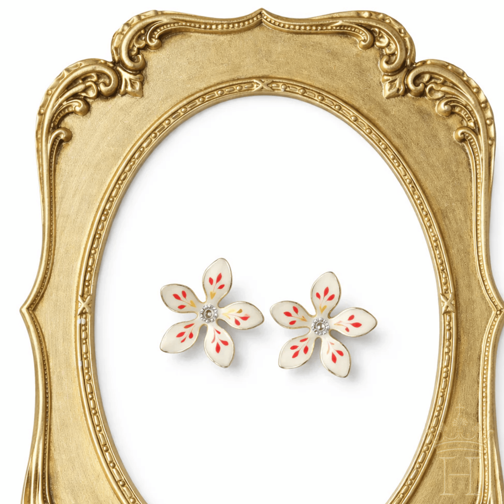 Ivory Flower Studs - Halemi & Co.