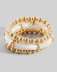 Luxe Pearl & Resin Bracelet Stack - Halemi & Co.
