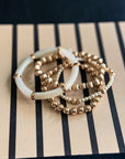 Luxe Pearl & Resin Bracelet Stack - Halemi & Co.