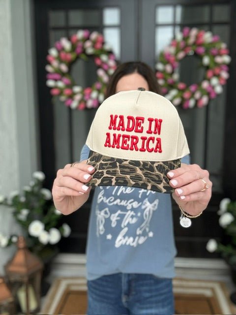 Made In America Embroidered Trucker Hat - Halemi & Co.