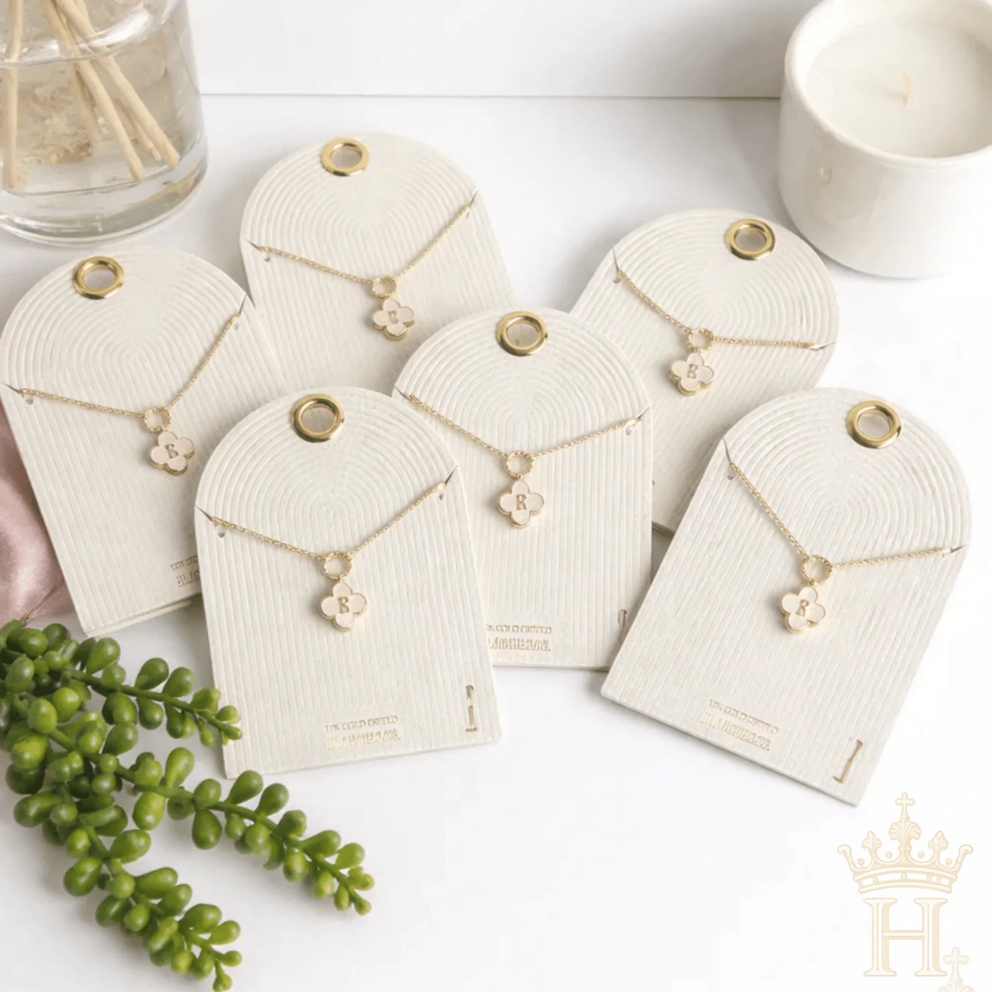 Monogram Clover Necklace - Halemi & Co.