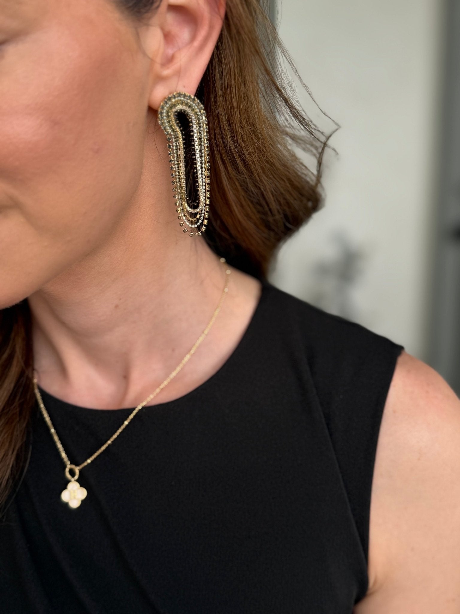 Monogram Initial Clover Necklace - Halemi & Co.