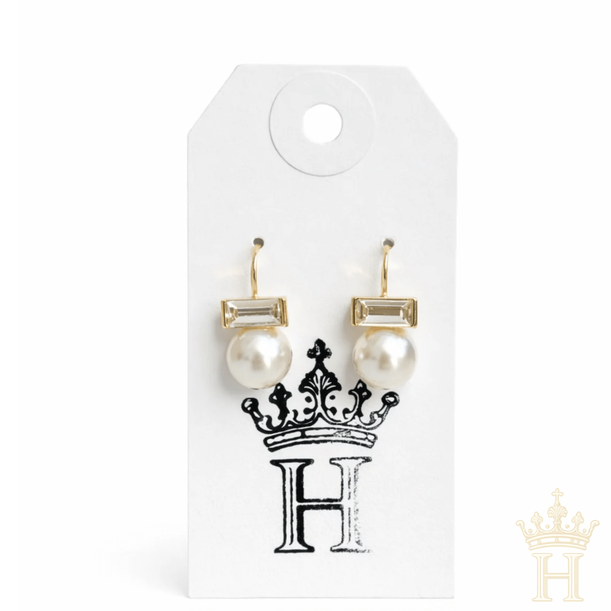 Elegant pearl drop earrings styled for boutique fashion