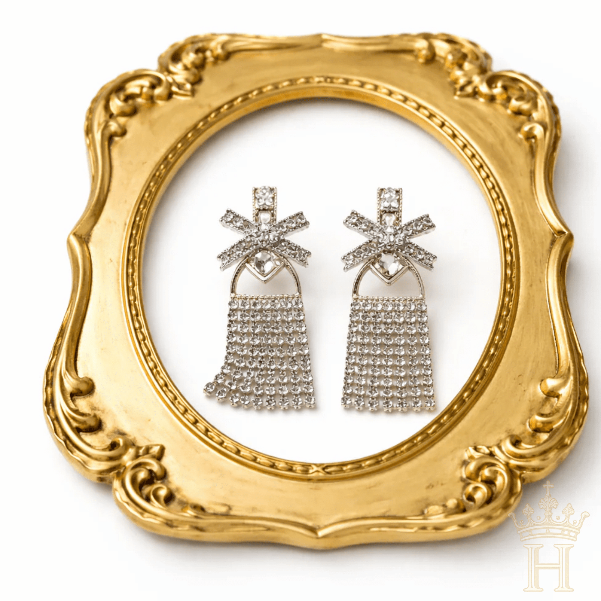 Pop the Bubbly Rhinestone Dangle Earrings - Halemi & Co.