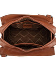 Interior of Wrangler braided bag with zipper pocket and open pocket