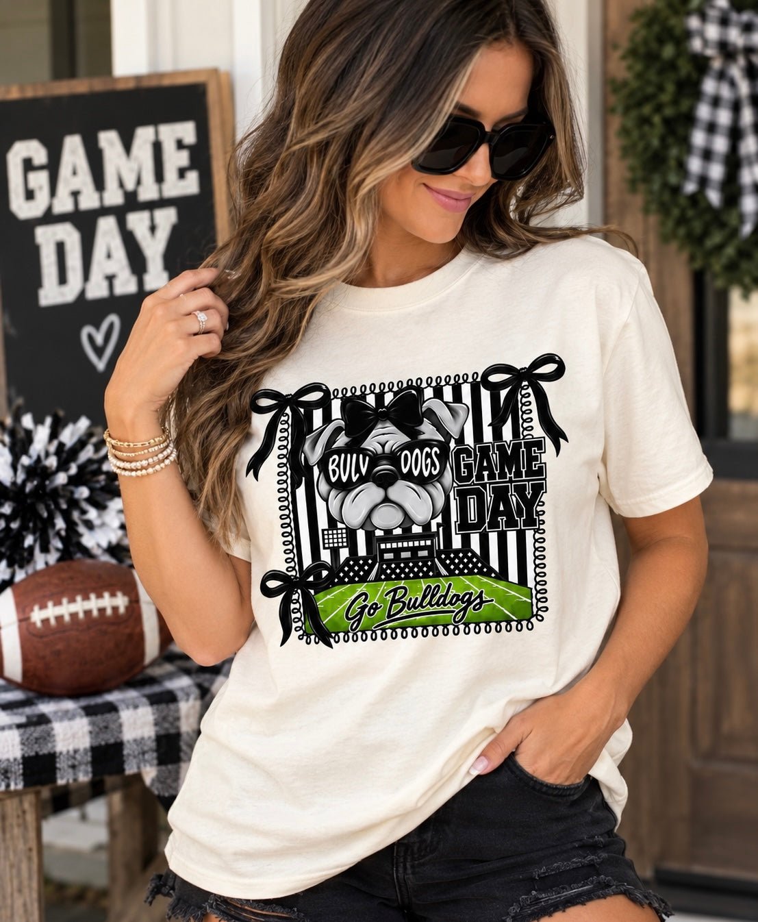 Bulldogs game day tee from Halemi and co